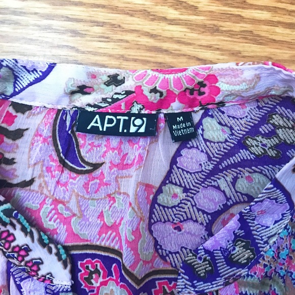 Sheer Drawstring Blouse - Picture 3 of 5